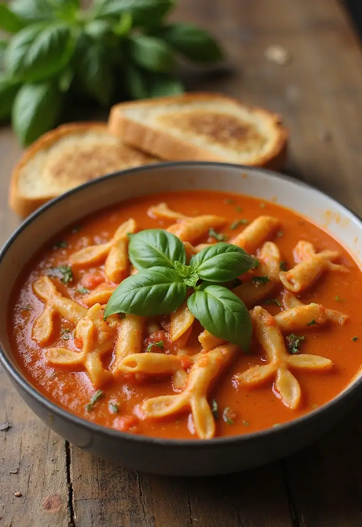 25 Bow Tie Pasta Soup Recipes for Warm, Cozy Days 6 25 Bow Tie Pasta Soup Recipes for Warm, Cozy Days - 2. Creamy Tomato Bow Tie Pasta Soup