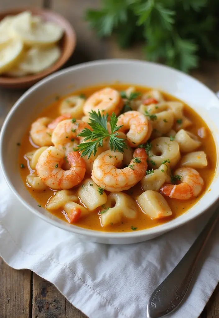 25 Bow Tie Pasta Soup Recipes for Warm, Cozy Days 30 25 Bow Tie Pasta Soup Recipes for Warm, Cozy Days - 6. Seafood Bow Tie Pasta Soup