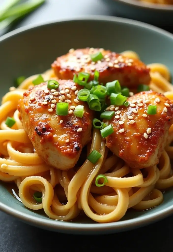 25 Chicken Thigh Pasta Recipes That Are Juicy and Delicious 67 25 Chicken Thigh Pasta Recipes That Are Juicy and Delicious - 11. Honey Garlic Chicken Thigh Pasta