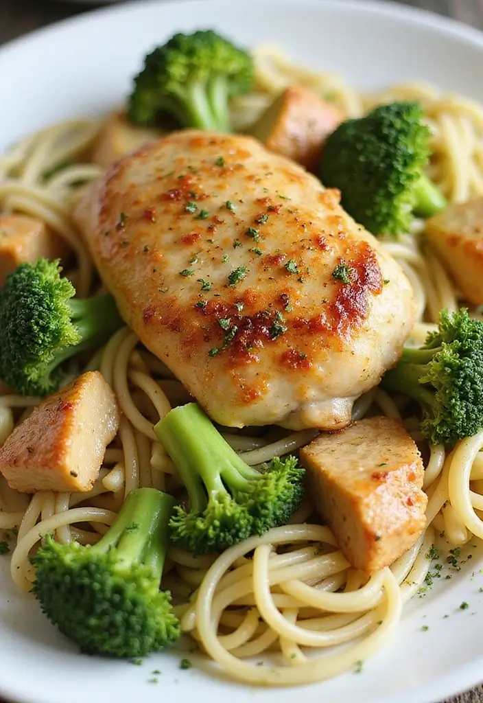 25 Chicken Thigh Pasta Recipes That Are Juicy and Delicious 147 25 Chicken Thigh Pasta Recipes That Are Juicy and Delicious - 23. Chicken Thigh and Broccoli Pasta