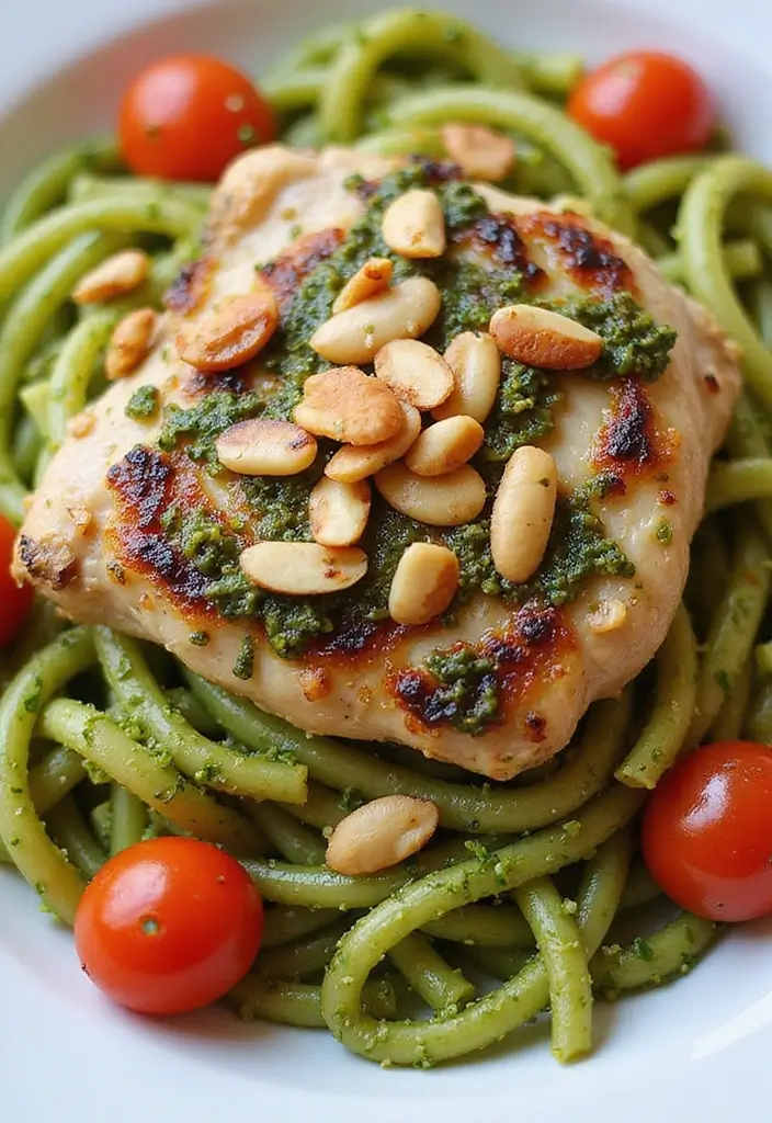 25 Chicken Thigh Pasta Recipes That Are Juicy and Delicious 27 25 Chicken Thigh Pasta Recipes That Are Juicy and Delicious - 5. Pesto Chicken Thigh Pasta