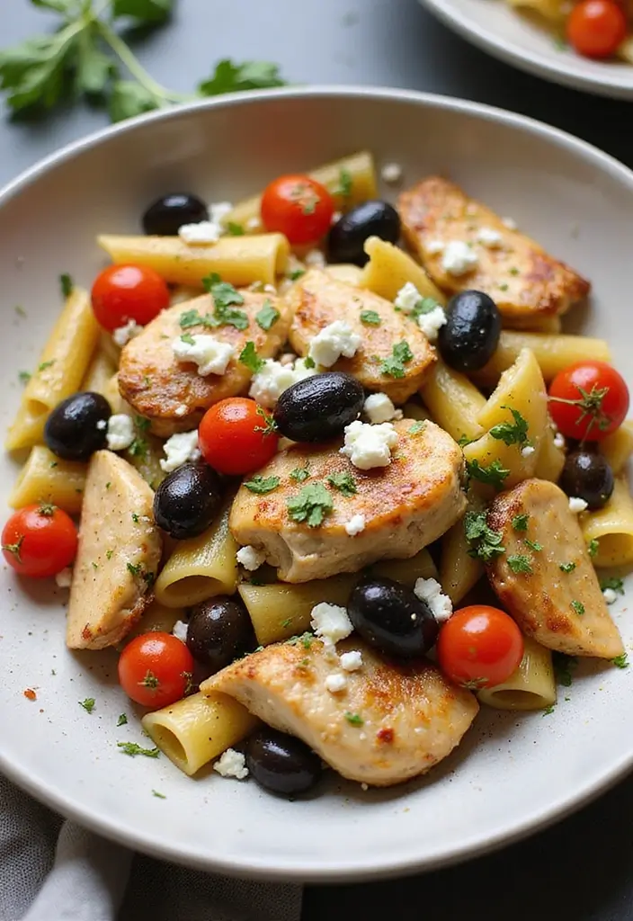 25 Chicken Thigh Pasta Recipes That Are Juicy and Delicious 34 25 Chicken Thigh Pasta Recipes That Are Juicy and Delicious - 6. Mediterranean Chicken Thigh Pasta