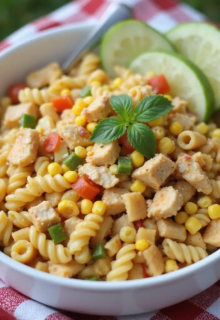25 Cold Creamy Pasta Salad Recipes for Refreshing Summer Meals 116 25 Cold Creamy Pasta Salad Recipes for Refreshing Summer Meals - 20. Sweet Corn and Chicken Pasta Salad