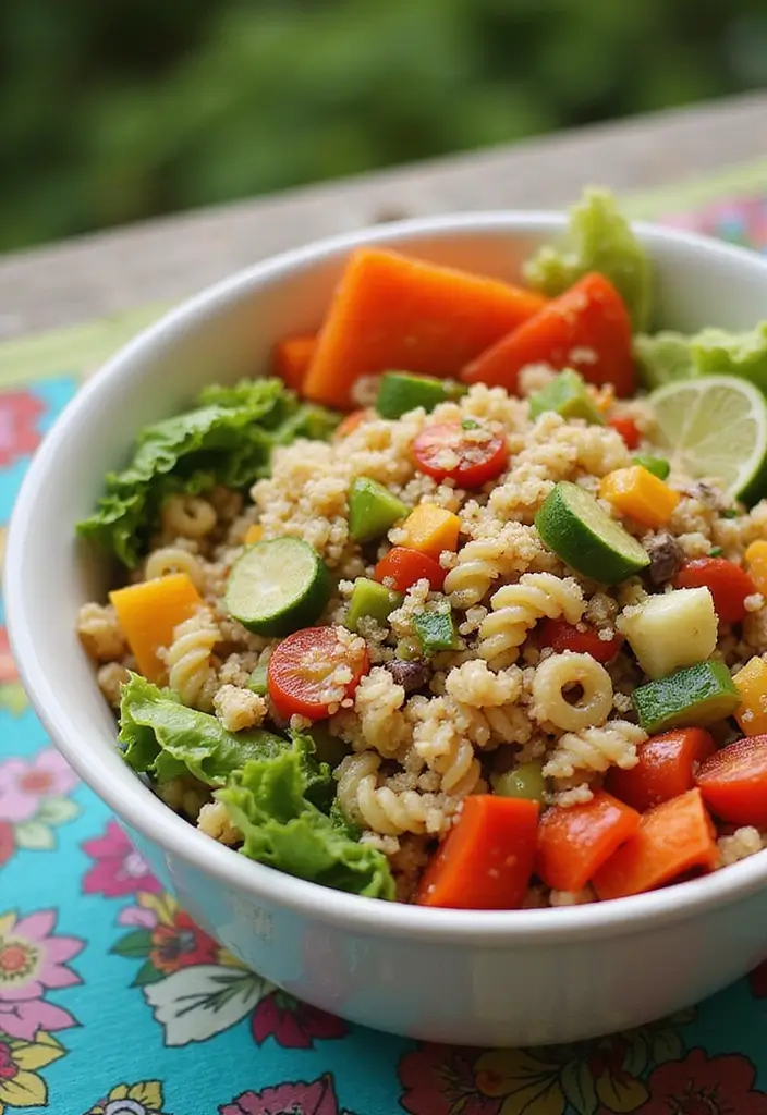 25 Cold Creamy Pasta Salad Recipes for Refreshing Summer Meals 130 25 Cold Creamy Pasta Salad Recipes for Refreshing Summer Meals - 22. Quinoa Pasta Salad with Creamy Dressing
