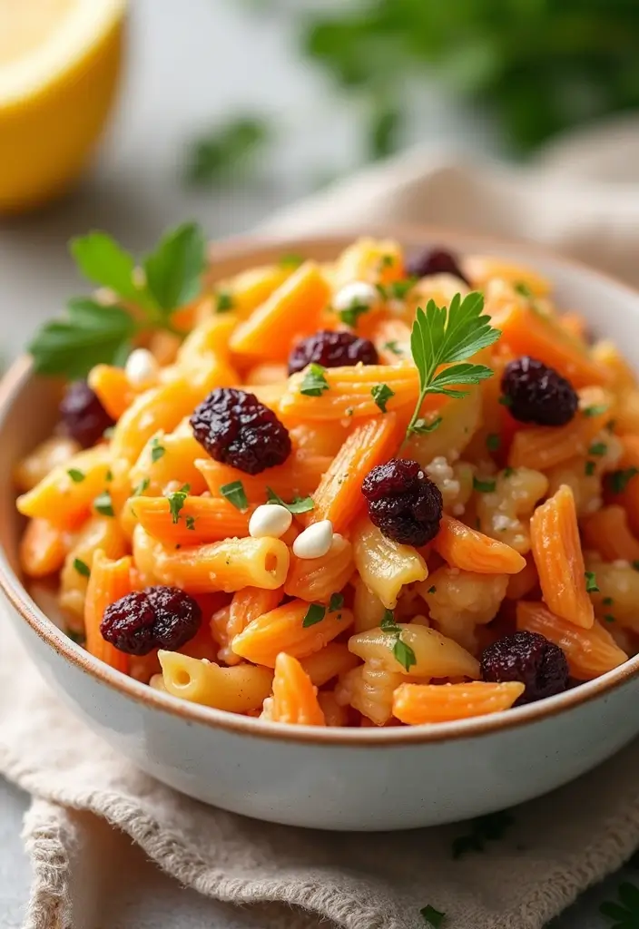 25 Cold Creamy Pasta Salad Recipes for Refreshing Summer Meals 143 25 Cold Creamy Pasta Salad Recipes for Refreshing Summer Meals - 25. Creamy Carrot and Raisin Pasta Salad
