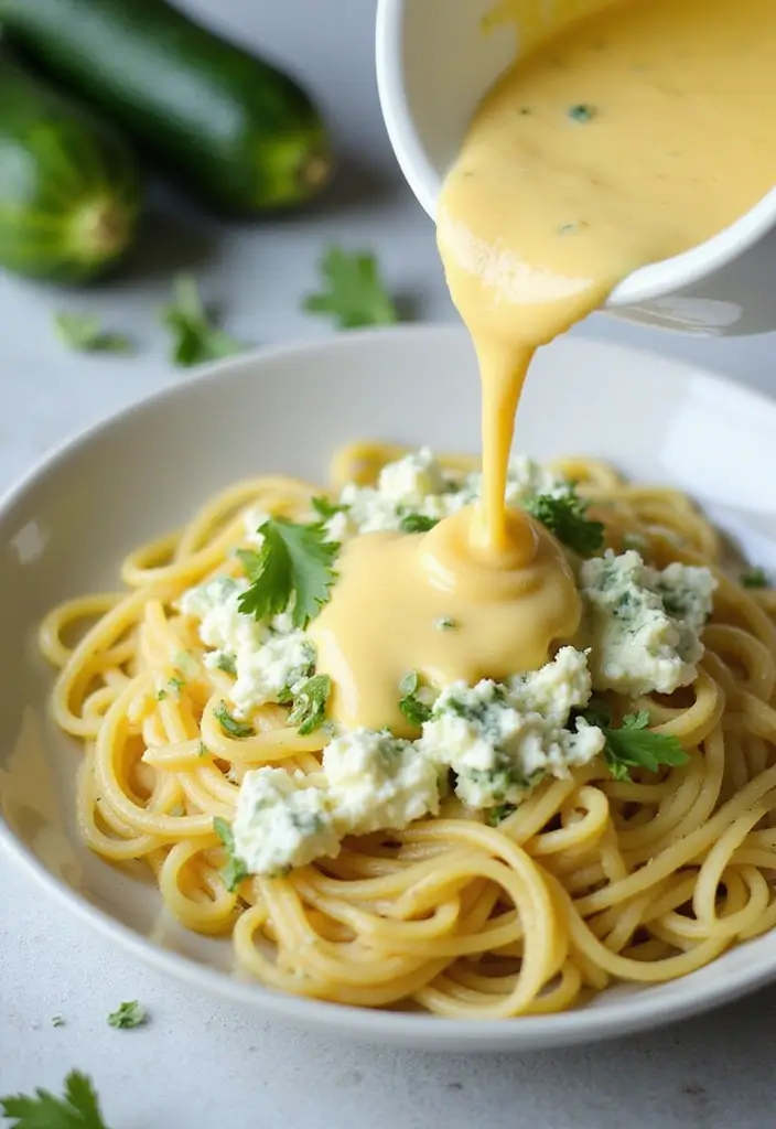 25 Cottage Cheese Pasta Sauce Recipes That Are Light and Creamy 73 25 Cottage Cheese Pasta Sauce Recipes That Are Light and Creamy - 13. Zucchini and Cottage Cheese Sauce