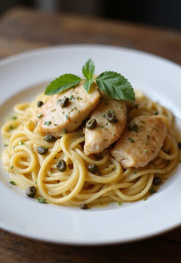 25 Easy Chicken Pasta Recipes for Quick Garlic Butter Dinners 134 25 Easy Chicken Pasta Recipes for Quick Garlic Butter Dinners - 24. Garlic Butter Lemon Chicken Pasta with Capers