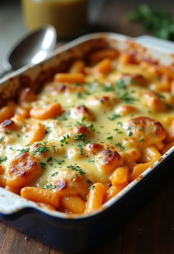 25 Easy Chicken Pasta Recipes for Quick Garlic Butter Dinners 46 25 Easy Chicken Pasta Recipes for Quick Garlic Butter Dinners - 8. Garlic Butter Chicken Pasta Bake