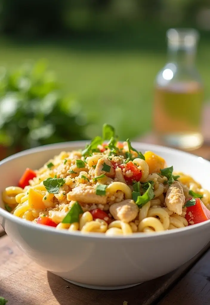 25 Easy Chicken Pasta Recipes for Quick Garlic Butter Dinners 53 25 Easy Chicken Pasta Recipes for Quick Garlic Butter Dinners - 9. garlic Butter Chicken Pasta Salad