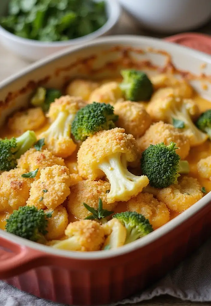 25 Easy Dinner Recipes That Aren’t Pasta But Just as Good 55 25 Easy Dinner Recipes That Aren’t Pasta But Just as Good - 11. Cauliflower & Broccoli Cheese Bake