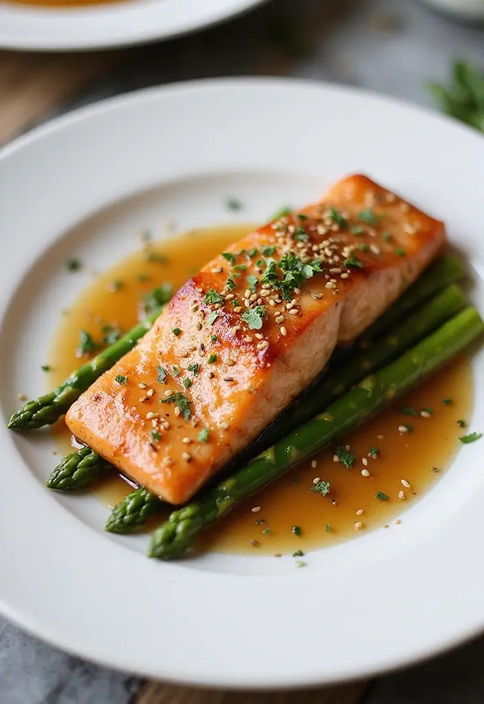 25 Easy Dinner Recipes That Aren’t Pasta But Just as Good 93 25 Easy Dinner Recipes That Aren’t Pasta But Just as Good - 17. Honey Garlic Salmon with Asparagus