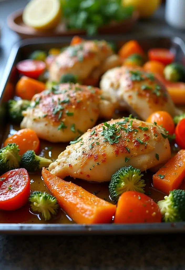 25 Easy Dinner Recipes That Aren’t Pasta But Just as Good 6 25 Easy Dinner Recipes That Aren’t Pasta But Just as Good - 2. Sheet Pan Lemon Garlic Chicken & Veggies