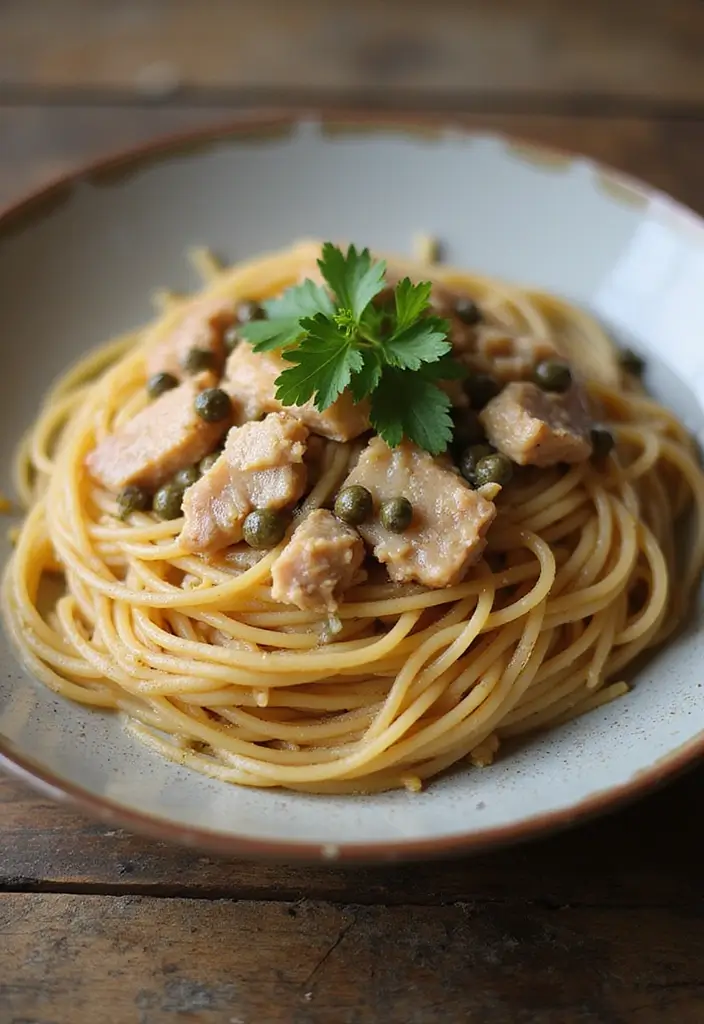 25 Easy Pasta Recipes with Spaghetti Noodles for Busy Families 75 25 Easy Pasta Recipes with Spaghetti Noodles for Busy Families - 13. Spaghetti with Tuna and Capers