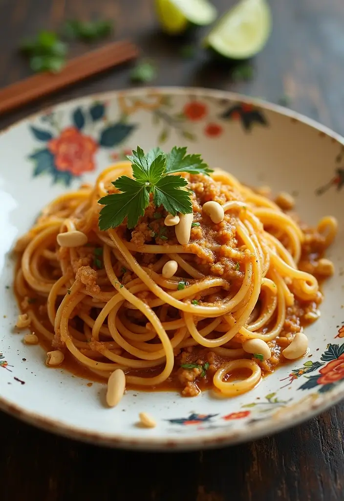 25 Easy Pasta Recipes with Spaghetti Noodles for Busy Families 137 25 Easy Pasta Recipes with Spaghetti Noodles for Busy Families - 23. Spaghetti with Peanut Sauce