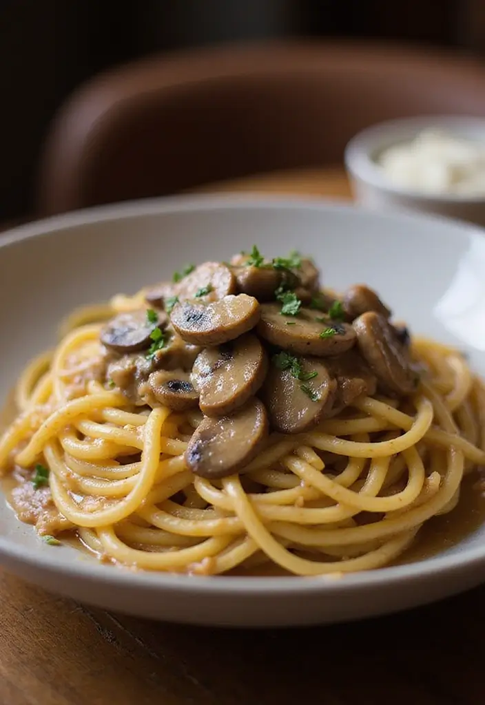 25 Easy Pasta Recipes with Spaghetti Noodles for Busy Families 144 25 Easy Pasta Recipes with Spaghetti Noodles for Busy Families - 24. Spaghetti with Mushroom Sauce