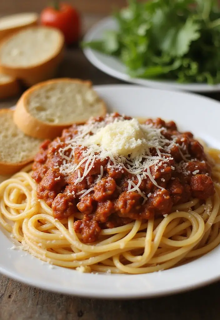 25 Easy Pasta Recipes with Spaghetti Noodles for Busy Families 15 25 Easy Pasta Recipes with Spaghetti Noodles for Busy Families - 3. Spaghetti Bolognese