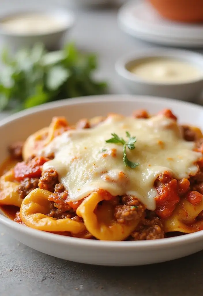 25 Ground Beef Pasta Casserole Recipes for Comfort Food Lovers 82 25 Ground Beef Pasta Casserole Recipes for Comfort Food Lovers - 14. Ground Beef and Cheese Tortellini Bake
