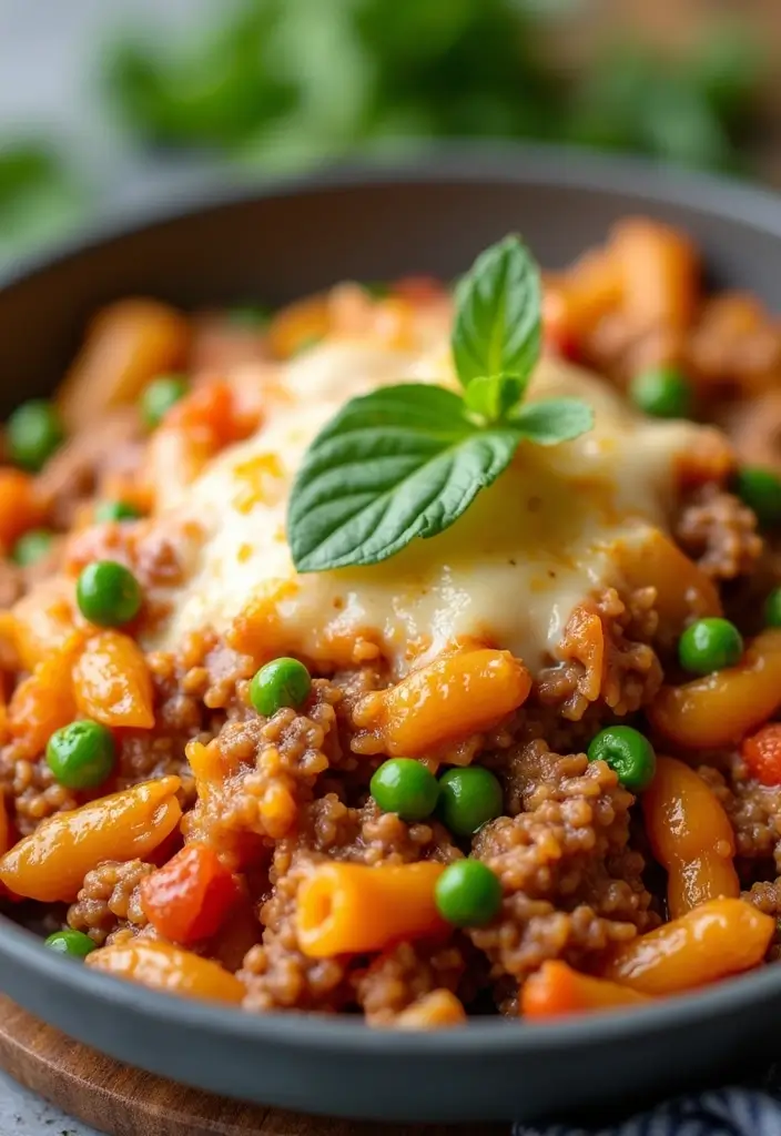 25 Ground Beef Pasta Casserole Recipes for Comfort Food Lovers 95 25 Ground Beef Pasta Casserole Recipes for Comfort Food Lovers - 17. Ground Beef and Pea Pasta Bake