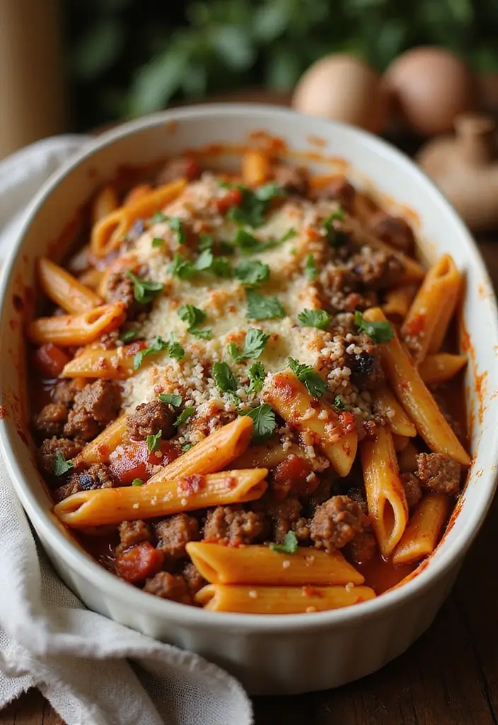 25 Ground Beef Pasta Casserole Recipes for Comfort Food Lovers 110 25 Ground Beef Pasta Casserole Recipes for Comfort Food Lovers - 20. Ground Beef and Eggplant Pasta Bake