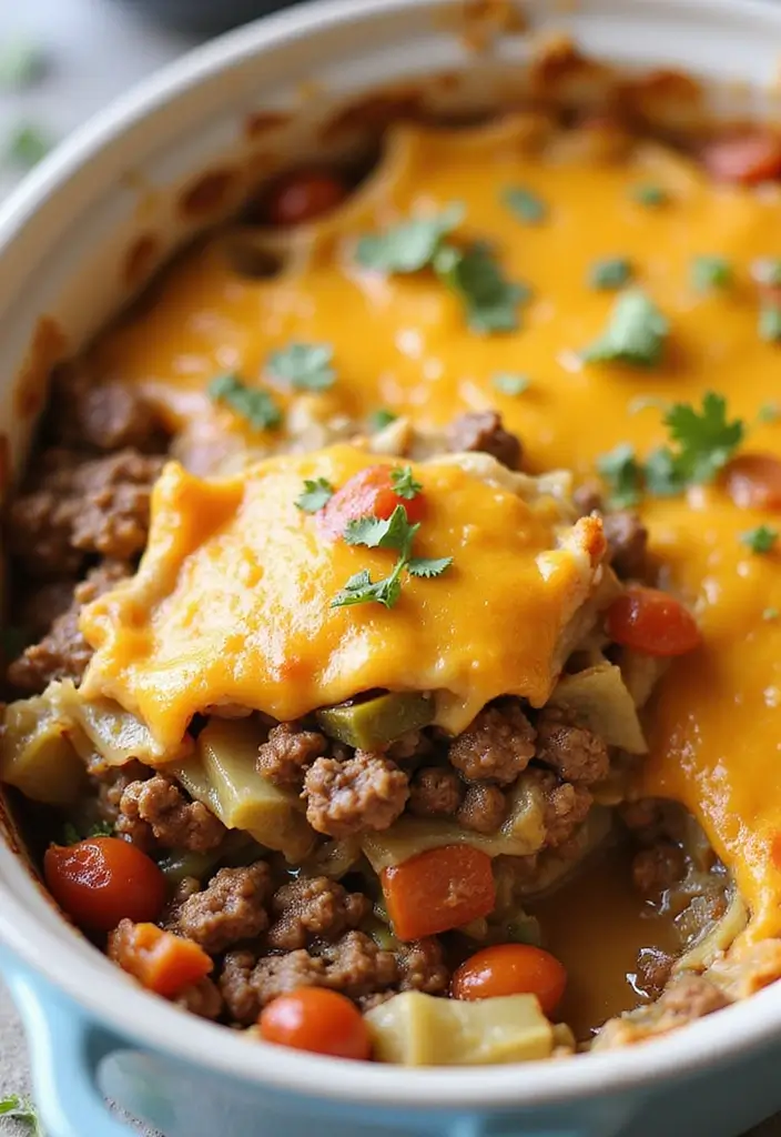 25 Ground Beef Pasta Casserole Recipes for Comfort Food Lovers 115 25 Ground Beef Pasta Casserole Recipes for Comfort Food Lovers - 21. Ground Beef and Cabbage Casserole