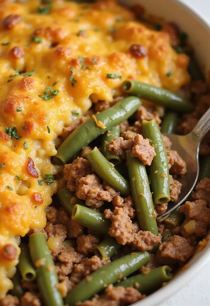 25 Ground Beef Pasta Casserole Recipes for Comfort Food Lovers 129 25 Ground Beef Pasta Casserole Recipes for Comfort Food Lovers - 23. Ground Beef and Green Bean Casserole