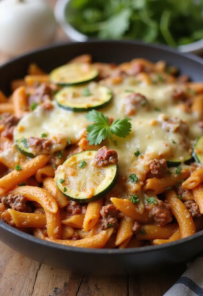 25 Ground Beef Pasta Casserole Recipes for Comfort Food Lovers 44 25 Ground Beef Pasta Casserole Recipes for Comfort Food Lovers - 8. Ground Beef and Zucchini Pasta Bake