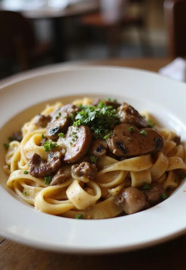 25 Hamburger Meat Pasta Recipes for Quick, Filling Meals 90 25 Hamburger Meat Pasta Recipes for Quick, Filling Meals - 16. Beef and Mushroom Pasta