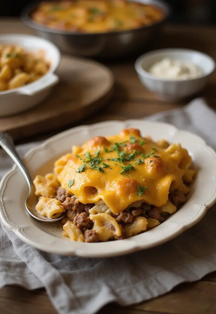 25 Hamburger Meat Pasta Recipes for Quick, Filling Meals 95 25 Hamburger Meat Pasta Recipes for Quick, Filling Meals - 17. Beef and Cheddar Pasta Casserole