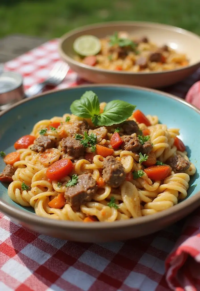 25 Hamburger Meat Pasta Recipes for Quick, Filling Meals 122 25 Hamburger Meat Pasta Recipes for Quick, Filling Meals - 22. Beefy Pasta Primavera