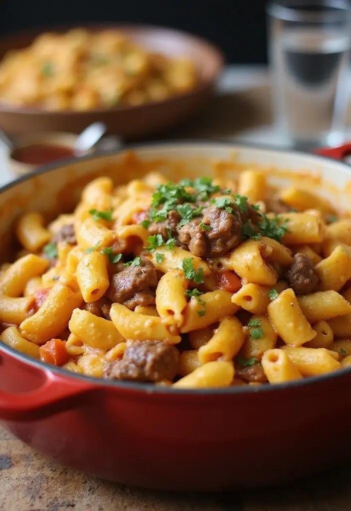 25 Hamburger Meat Pasta Recipes for Quick, Filling Meals 143 25 Hamburger Meat Pasta Recipes for Quick, Filling Meals - 25. One-Pot Beef and Cheese Pasta