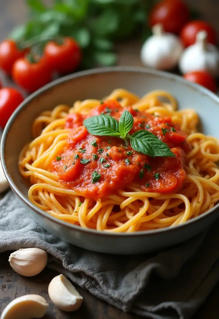 25 Healthy Pasta Sauce Recipes for Clean Eating Fans 65 25 Healthy Pasta Sauce Recipes for Clean Eating Fans - 11. Tomato and Roasted Garlic Sauce