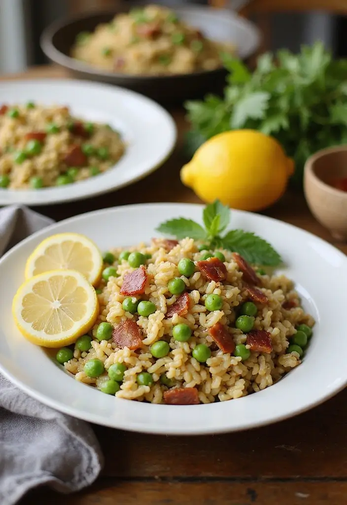 25 Lemon Orzo Pasta Salad Recipes with a Zesty Twist 62 25 Lemon Orzo Pasta Salad Recipes with a Zesty Twist - 10. Lemon Orzo Salad with Bacon and Peas