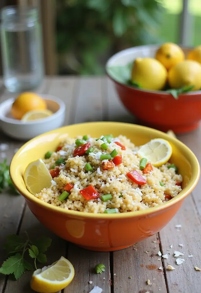 25 Lemon Orzo Pasta Salad Recipes with a Zesty Twist 147 25 Lemon Orzo Pasta Salad Recipes with a Zesty Twist - 25. Lemon Orzo Salad with Coconut and Peppers