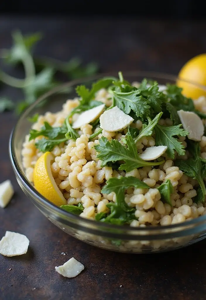 25 Lemon Orzo Pasta Salad Recipes with a Zesty Twist 55 25 Lemon Orzo Pasta Salad Recipes with a Zesty Twist - 9. Lemon Orzo Salad with Arugula and Parmesan
