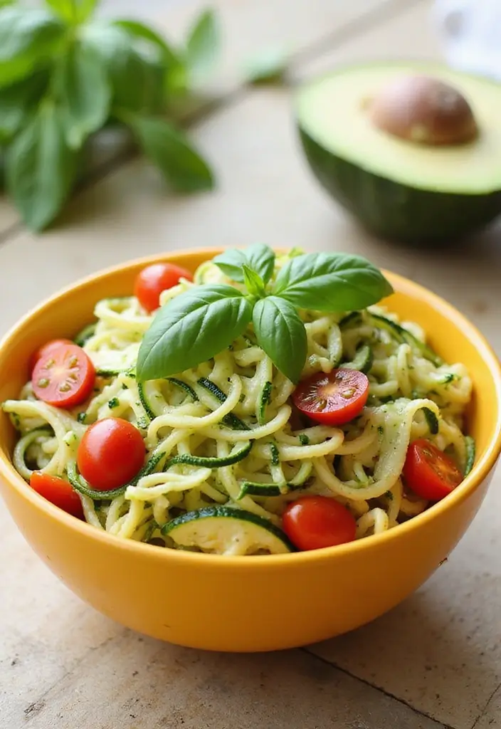 25 Main Dish Pasta Salad Recipes That Feel Like a Full Meal 87 25 Main Dish Pasta Salad Recipes That Feel Like a Full Meal - 17. Zucchini Noodle Pasta Salad