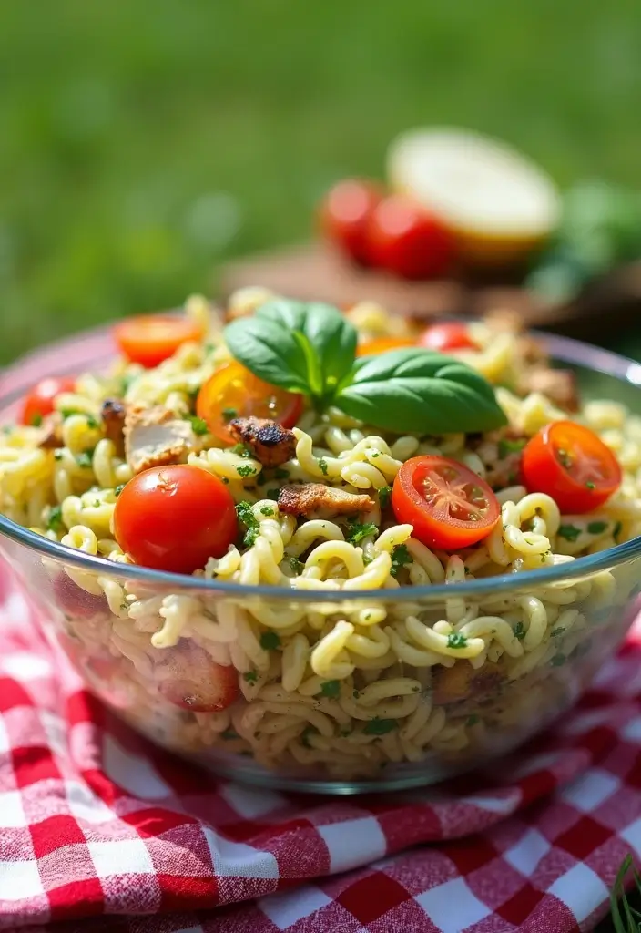 25 Main Dish Pasta Salad Recipes That Feel Like a Full Meal 8 25 Main Dish Pasta Salad Recipes That Feel Like a Full Meal - 2. Pesto Chicken Pasta Salad