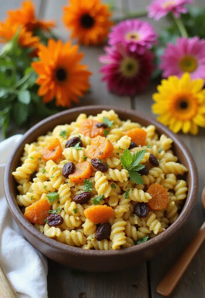 25 Main Dish Pasta Salad Recipes That Feel Like a Full Meal 106 25 Main Dish Pasta Salad Recipes That Feel Like a Full Meal - 20. Curried Pasta Salad with Dried Fruits