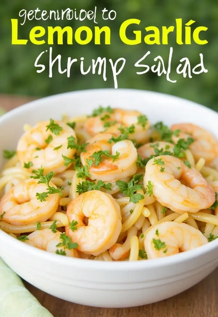 25 Main Dish Pasta Salad Recipes That Feel Like a Full Meal 27 25 Main Dish Pasta Salad Recipes That Feel Like a Full Meal - 5. Lemon Garlic Shrimp Pasta Salad