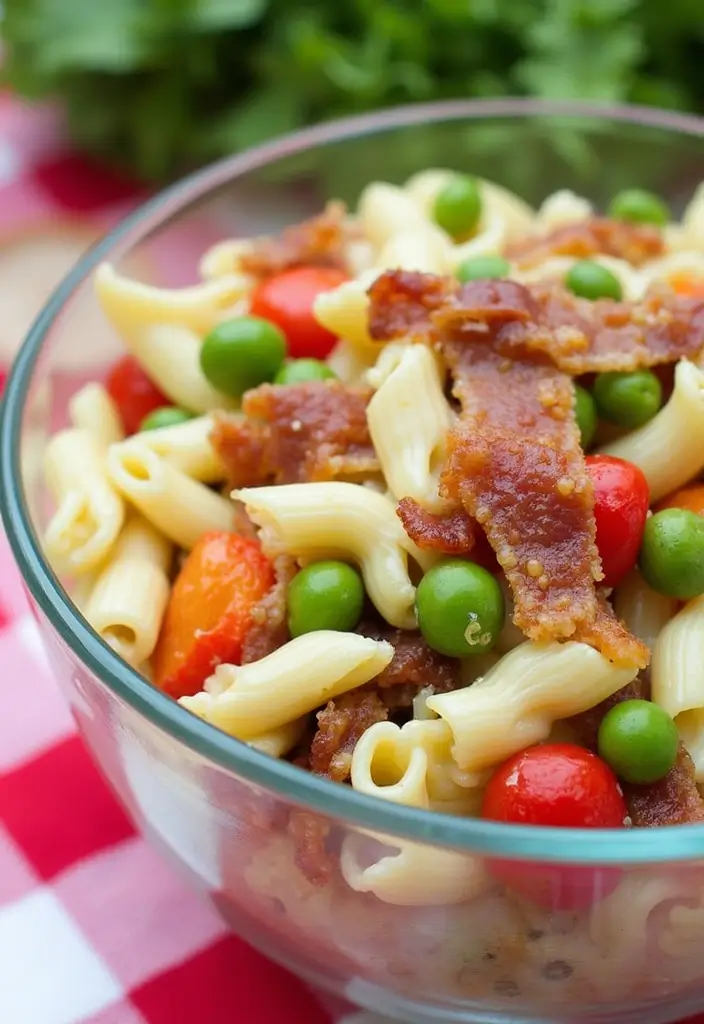 25 Main Dish Pasta Salad Recipes That Feel Like a Full Meal 51 25 Main Dish Pasta Salad Recipes That Feel Like a Full Meal - 9. Bacon Ranch Pasta Salad