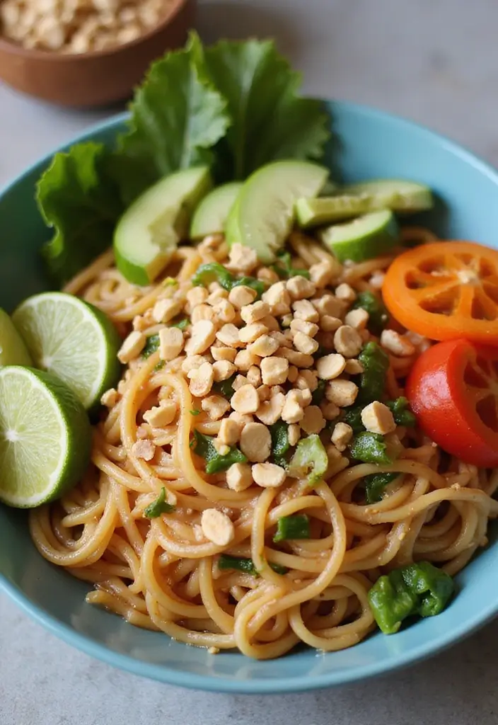 25 Pasta Recipes with No Meat That Are Still Full of Flavor 54 25 Pasta Recipes with No Meat That Are Still Full of Flavor - 10. Thai Peanut Noodles