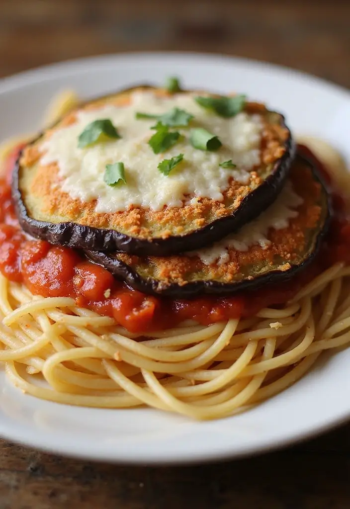 25 Pasta Recipes with No Meat That Are Still Full of Flavor 64 25 Pasta Recipes with No Meat That Are Still Full of Flavor - 12. Eggplant Parmesan Pasta