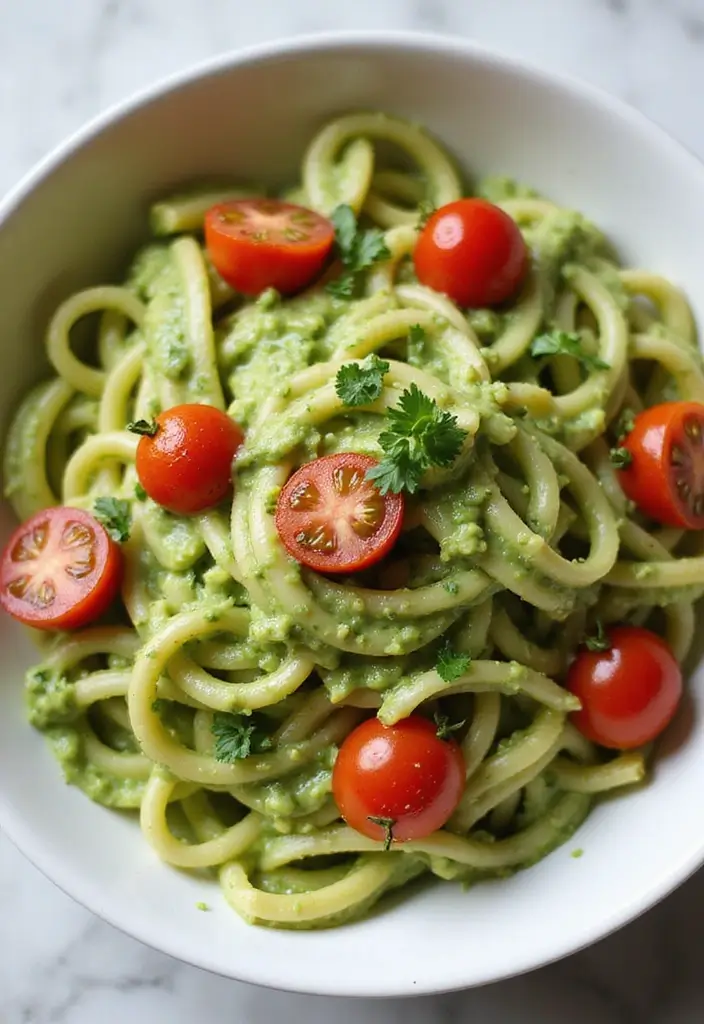 25 Pasta Recipes with No Meat That Are Still Full of Flavor 71 25 Pasta Recipes with No Meat That Are Still Full of Flavor - 13. Avocado Pasta