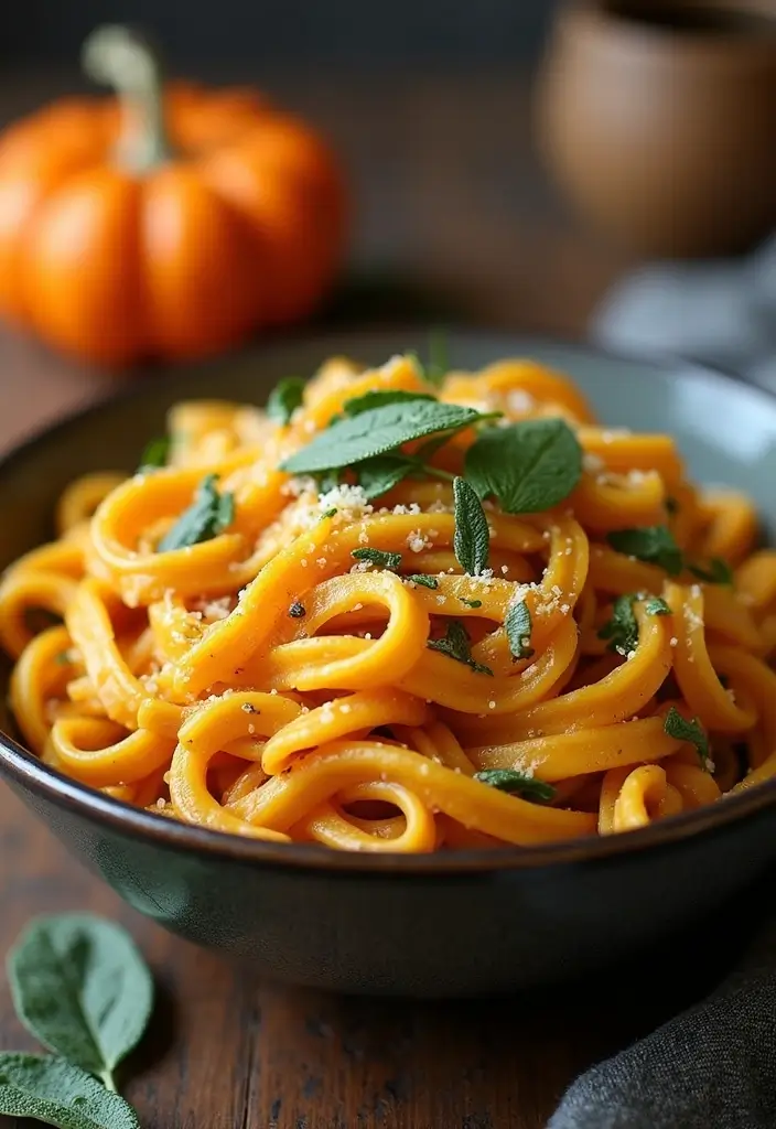 25 Pasta Recipes with No Meat That Are Still Full of Flavor 86 25 Pasta Recipes with No Meat That Are Still Full of Flavor - 16. Pumpkin Pasta with Sage
