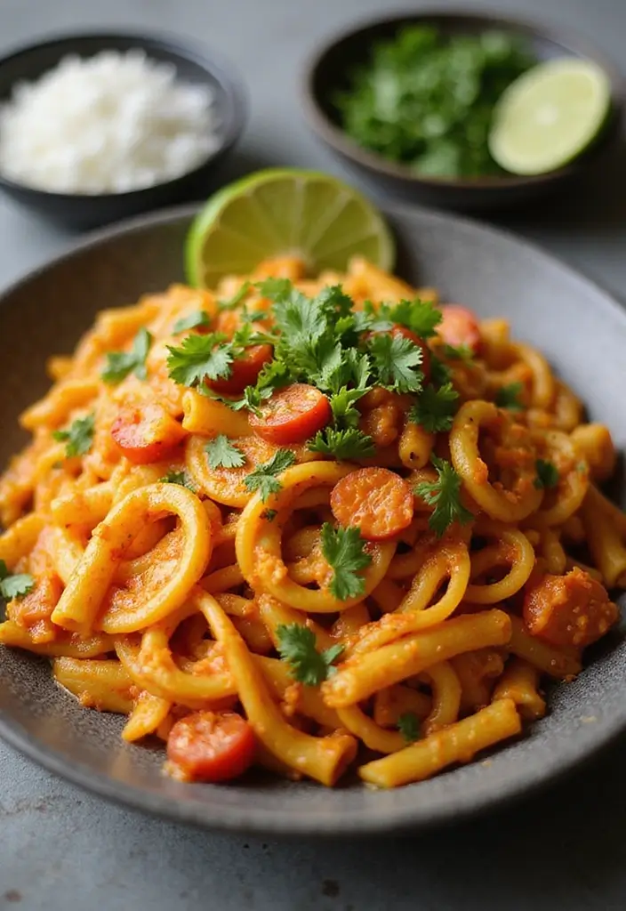 25 Pasta Recipes with No Meat That Are Still Full of Flavor 124 25 Pasta Recipes with No Meat That Are Still Full of Flavor - 22. Thai Red Curry Pasta