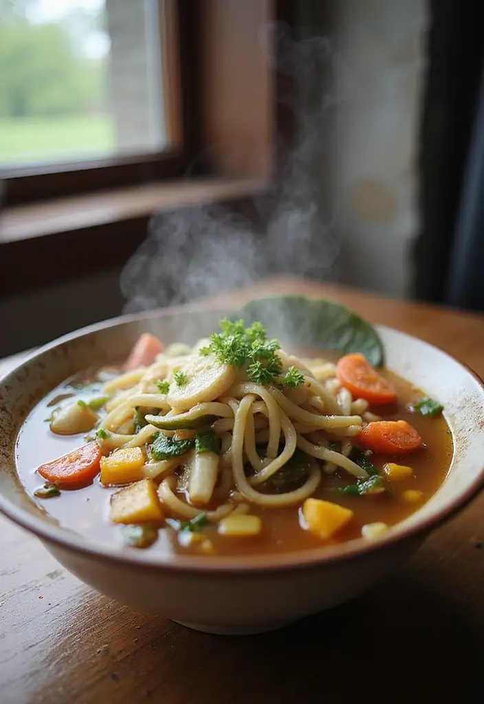 25 Pasta Recipes with No Meat That Are Still Full of Flavor 131 25 Pasta Recipes with No Meat That Are Still Full of Flavor - 23. Simple Vegetable Ramen