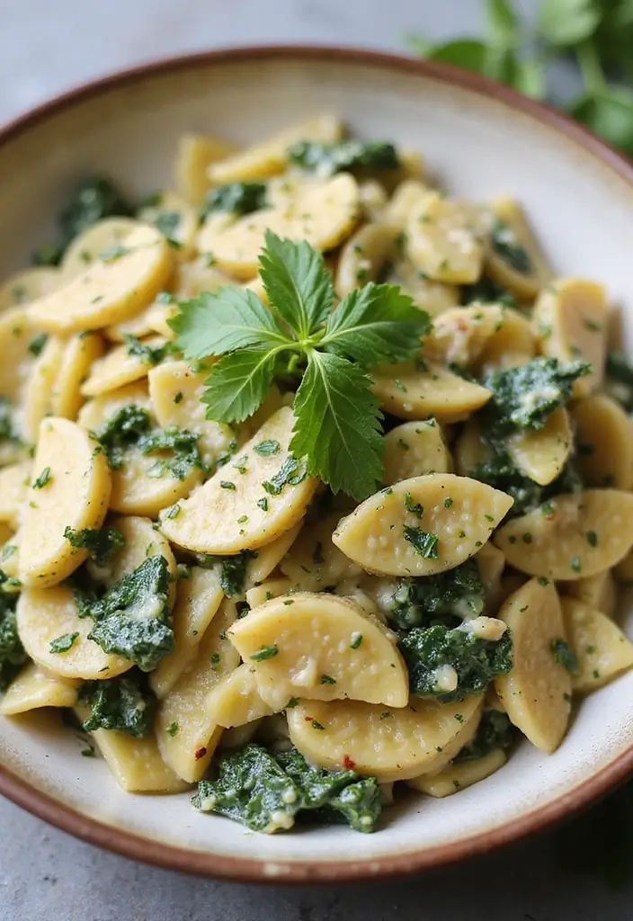 25 Pasta Recipes with No Meat That Are Still Full of Flavor 145 25 Pasta Recipes with No Meat That Are Still Full of Flavor - 25. Creamy Vegan Spinach Artichoke Pasta