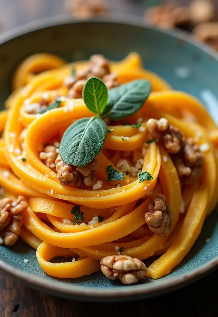 25 Pasta Recipes with No Meat That Are Still Full of Flavor 25 25 Pasta Recipes with No Meat That Are Still Full of Flavor - 5. Butternut Squash and Sage Pasta