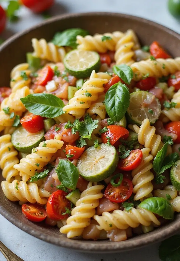 25 Pasta Recipes with No Meat That Are Still Full of Flavor 42 25 Pasta Recipes with No Meat That Are Still Full of Flavor - 8. Mediterranean Pasta Salad