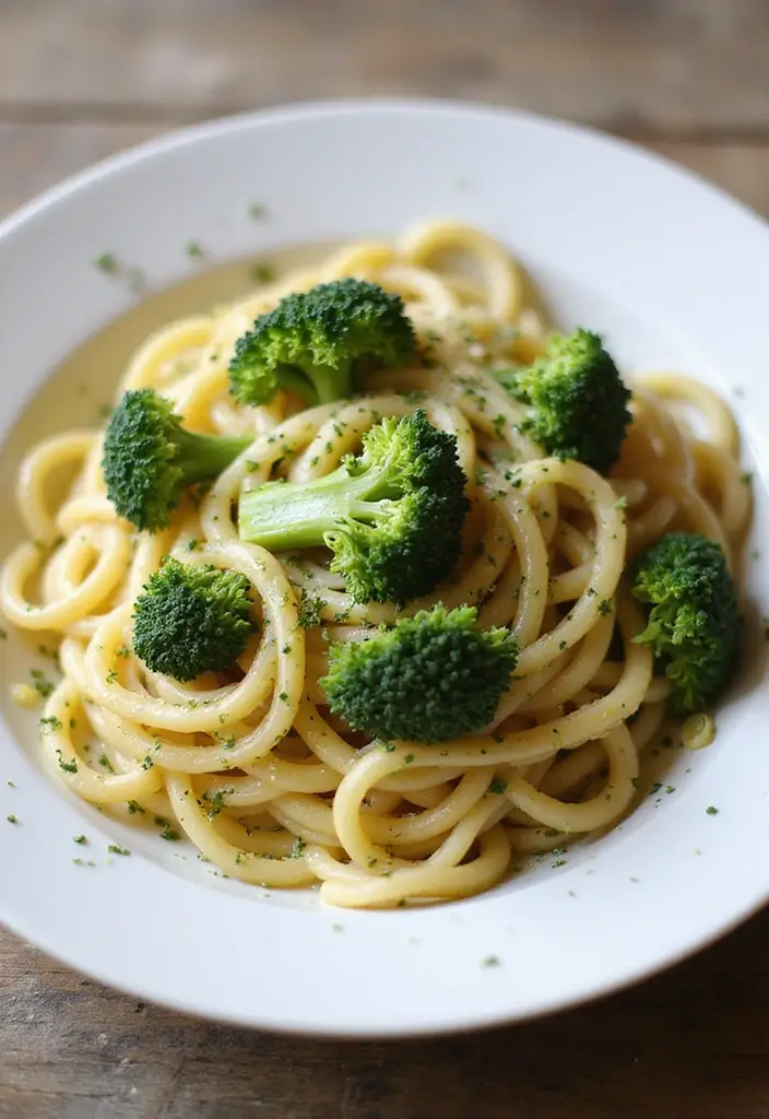 25 Pasta Recipes with No Meat That Are Still Full of Flavor 47 25 Pasta Recipes with No Meat That Are Still Full of Flavor - 9. Garlic and Olive Oil Spaghetti with Broccoli