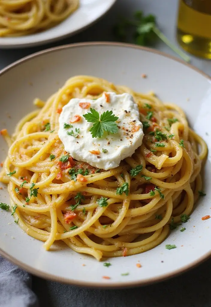 25 Pasta Recipes with Ricotta Cheese Straight from Italy 74 25 Pasta Recipes with Ricotta Cheese Straight from Italy - 14. Spaghetti Aglio e Olio with Ricotta